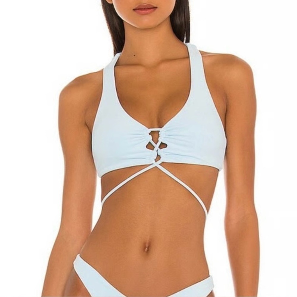L*Space Dax Top in Sky Blue Terrycloth